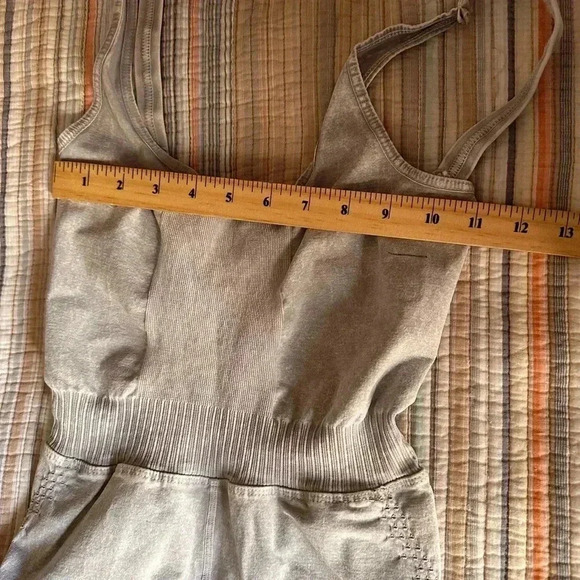 Free People Movement Good Karma Onesie in Ice Grey Size XS/S - Picture 3 of 7